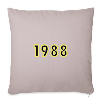 1988 Year Birthday - Sofa pillowcase 17,3'' x 17,3'' (45 x 45 cm) - light taupe - Front