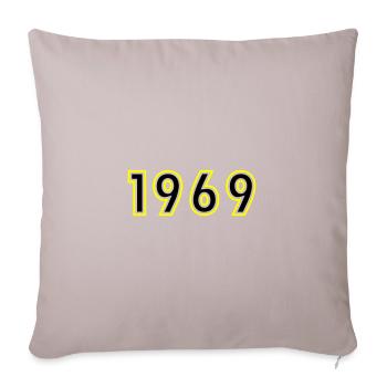 1969 Year Birthday - Sofa pillowcase 17,3'' x 17,3'' (45 x 45 cm) - light taupe - Front
