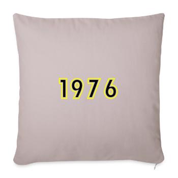 1976 Year Birthday - Sofa pillowcase 17,3'' x 17,3'' (45 x 45 cm) - light taupe - Front
