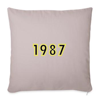 1987 Year Birthday - Sofa pillowcase 17,3'' x 17,3'' (45 x 45 cm) - light taupe - Front