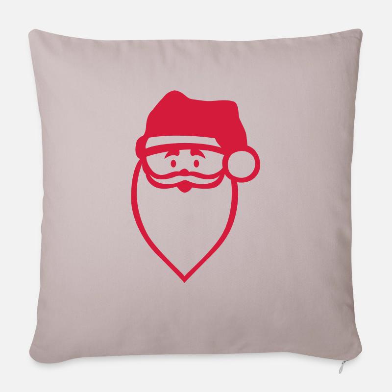 santa claus - Sofakissenbezug 45 x 45 cm - helles Taupe