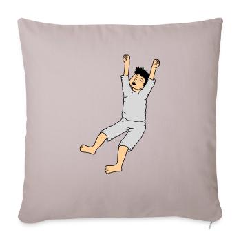 Homme en pyjama - Housse de coussin décorative 45 x 45 cm - taupe clair - Devant