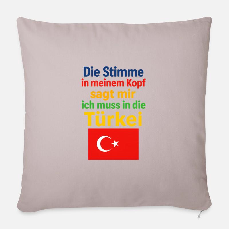Türkei - Sofakissenbezug 45 x 45 cm - helles Taupe