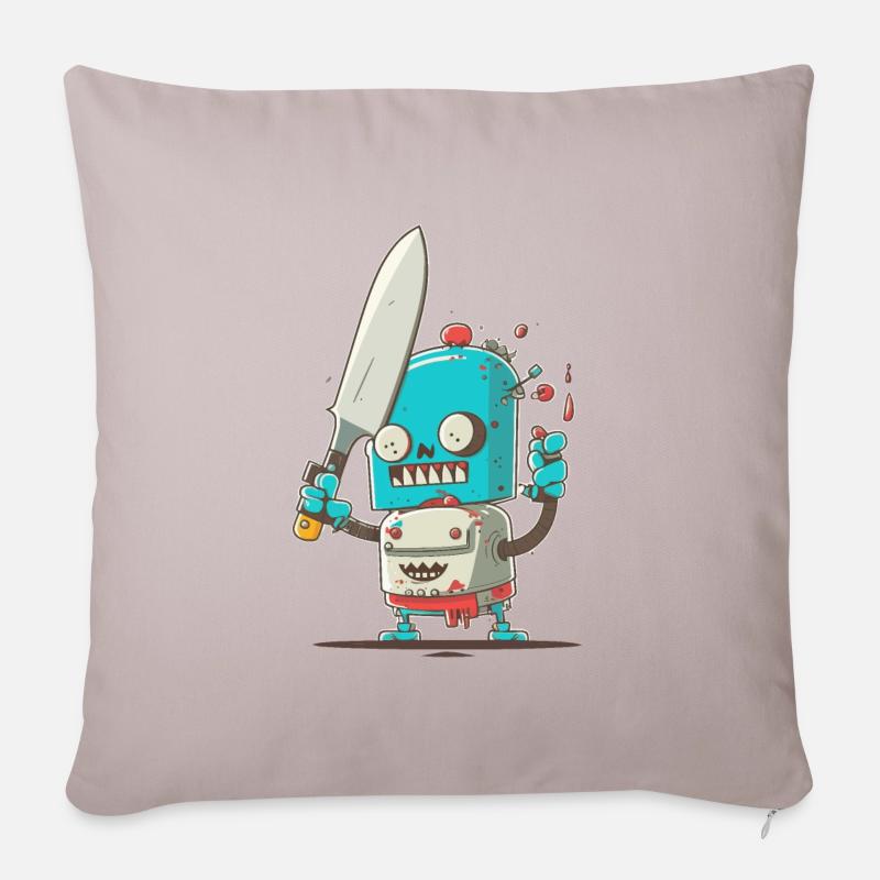 Préparer une tempête - Housse de coussin décorative 45 x 45 cm - taupe clair