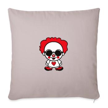 Halloween Clown - Sofa pillowcase 17,3'' x 17,3'' (45 x 45 cm) - light taupe - Front