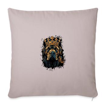 Mastiff Dog Head Portrait Crown - Sofa pillowcase 17,3'' x 17,3'' (45 x 45 cm) - light taupe - Front