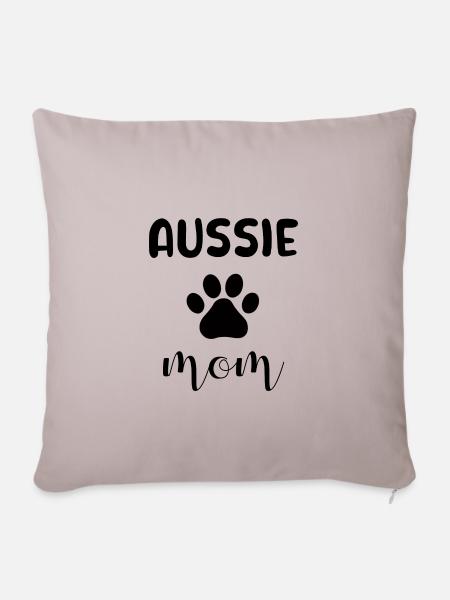 Aussie Mom - Sofakissenbezug 45 x 45 cm - helles Taupe