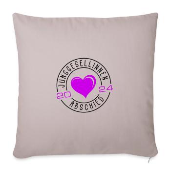 Hen party 2024 - Sofa pillowcase 17,3'' x 17,3'' (45 x 45 cm) - light taupe - Front