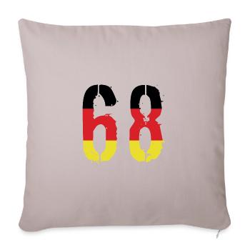 Maillot 68 Numéro Allemagne - Housse de coussin décorative 45 x 45 cm - taupe clair - Devant