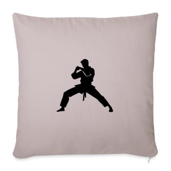 Karate Man Icon - Sofa pillowcase 17,3'' x 17,3'' (45 x 45 cm) - light taupe - Front