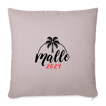 Malle 2024 - Housse de coussin décorative 45 x 45 cm - taupe clair - Devant