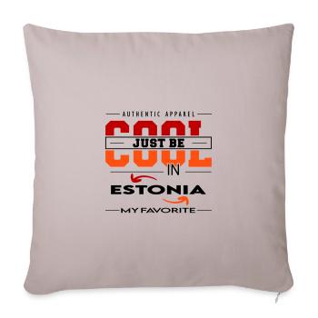 Estonia Estland Land Urlaub Reise verreisen - Sofakissenbezug 45 x 45 cm - helles Taupe - Vorne