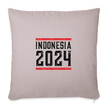 Indonesia 2024 - Sofa pillowcase 17,3'' x 17,3'' (45 x 45 cm) - light taupe - Front