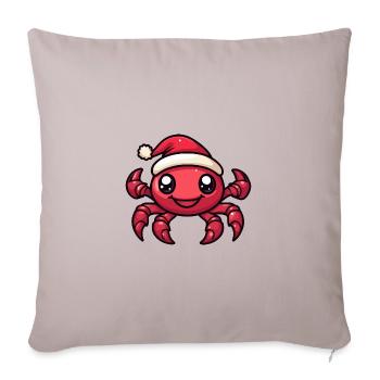 Crabe Crabe Noël Noël - Housse de coussin décorative 45 x 45 cm - taupe clair - Devant