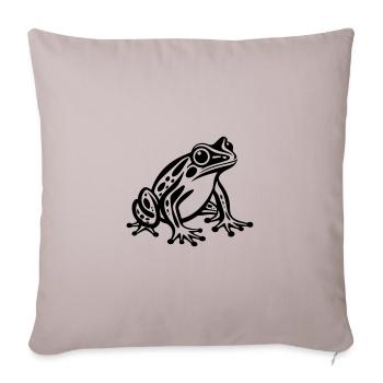 frog animal - Sofa pillowcase 17,3'' x 17,3'' (45 x 45 cm) - light taupe - Front
