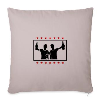 Bachelor Party Party Team - Sofa pillowcase 17,3'' x 17,3'' (45 x 45 cm) - light taupe - Front