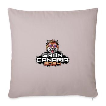 Gran Canaria 2024 Party Fuchs - Sofakissenbezug 45 x 45 cm - helles Taupe - Vorne