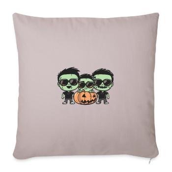Zombies Halloween Cool - Housse de coussin décorative 45 x 45 cm - taupe clair - Devant