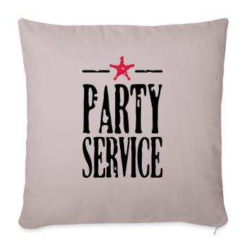 Partyservice / Party service (2c) - Sofakissenbezug 45 x 45 cm - helles Taupe - Vorne