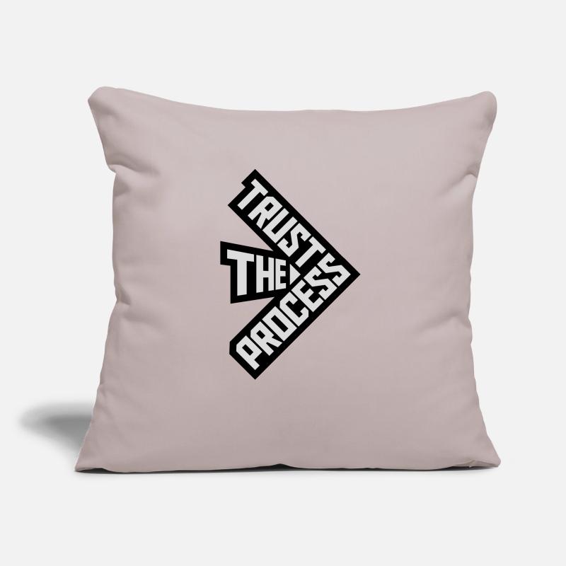 faire confiance au processus Devis Housse de coussin décorative 45 x 45 cm