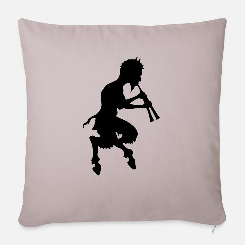 pan faun teufel devil - Sofakissenbezug 45 x 45 cm - helles Taupe