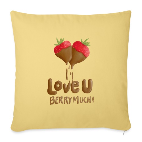 Love U berry much - Soffkuddsöverdrag, 45 x 45 cm