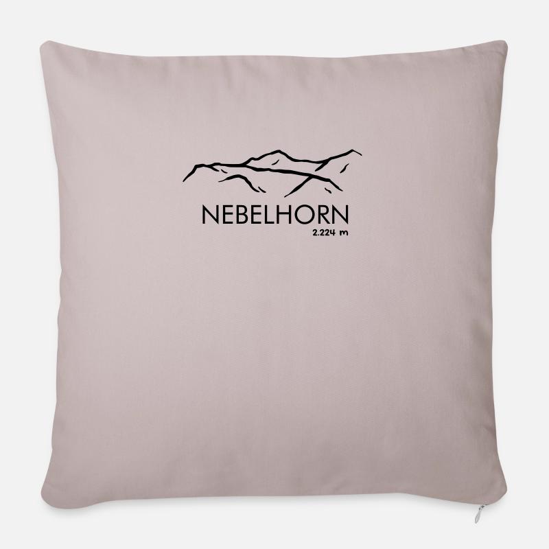 Nebelhorn - Sofakissenbezug 45 x 45 cm - helles Taupe