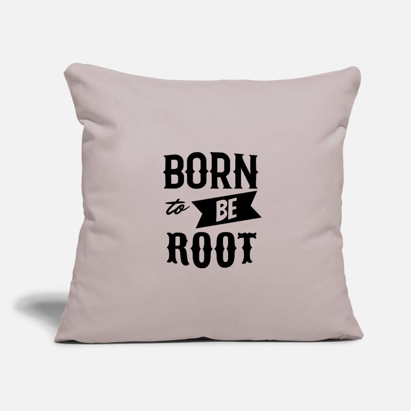 Root Admin IT Systemadmin Phrase Funny Housse de coussin décorative 45 x 45 cm