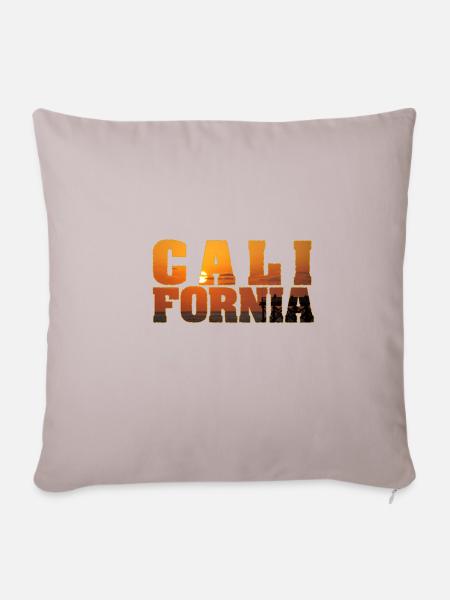 California - Sofakissenbezug 45 x 45 cm - helles Taupe