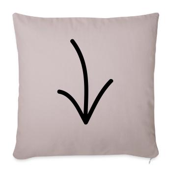 L'enfant que je suis! - Housse de coussin décorative 45 x 45 cm - taupe clair - Devant