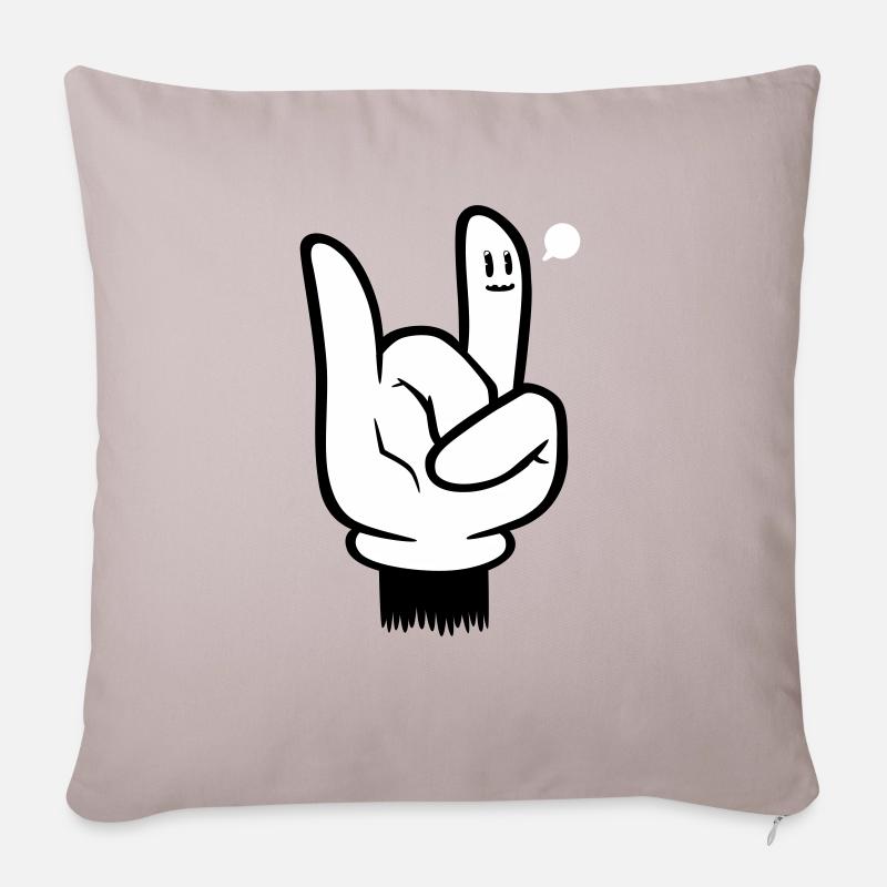 Rock You - Housse de coussin décorative 45 x 45 cm - taupe clair