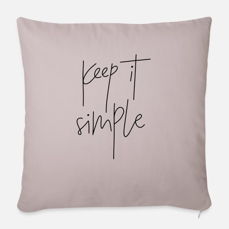 keep it simple - Sofakissenbezug 45 x 45 cm - helles Taupe