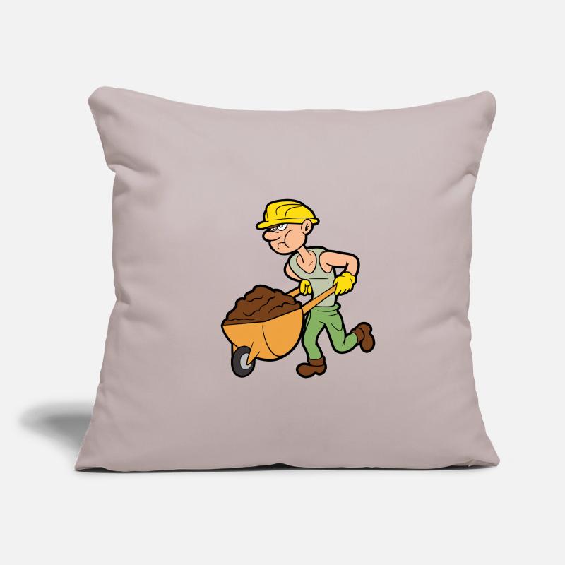 Construction company Construction company Construction workers Sofa pillowcase 17,3'' x 17,3'' (45 x 45 cm)