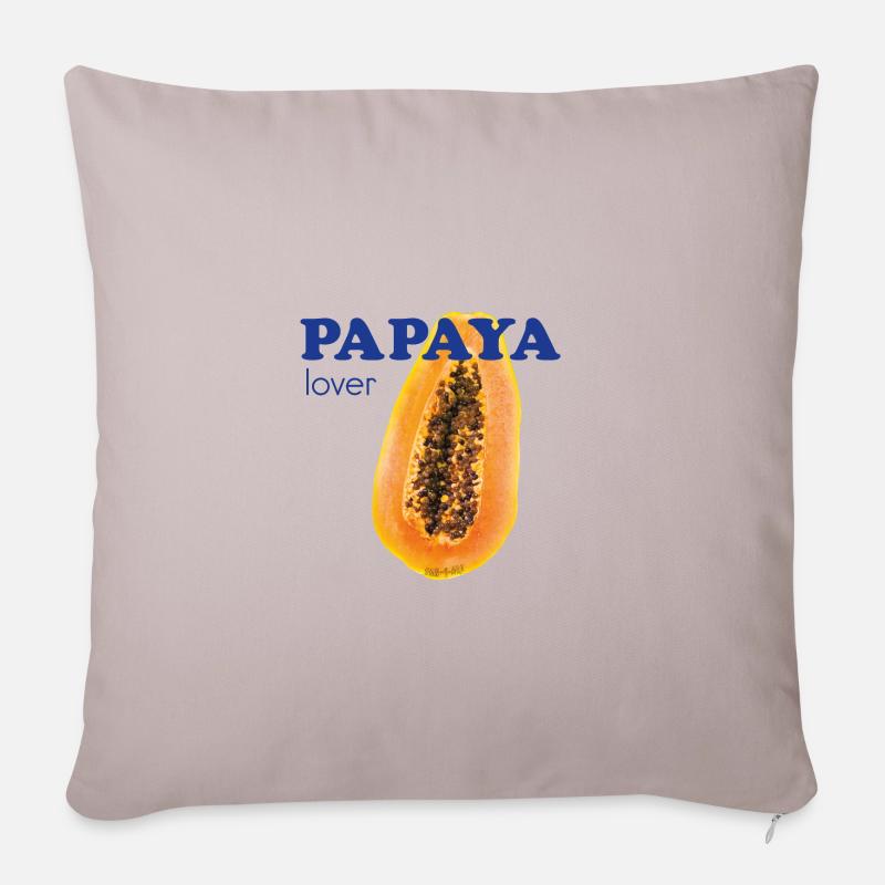 Papaya Lover - Sofakissenbezug 45 x 45 cm - helles Taupe