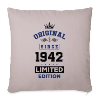 1942 limited edition birthday - Sofa pillowcase 17,3'' x 17,3'' (45 x 45 cm) - light taupe - Front