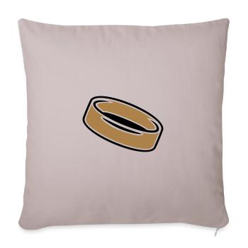 Ring (2c) - Sofa pillowcase 17,3'' x 17,3'' (45 x 45 cm) - light taupe - Front