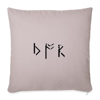 Thor runes font Germanic Vikings Celts fracture - Sofa pillowcase 17,3'' x 17,3'' (45 x 45 cm) - light taupe - Front