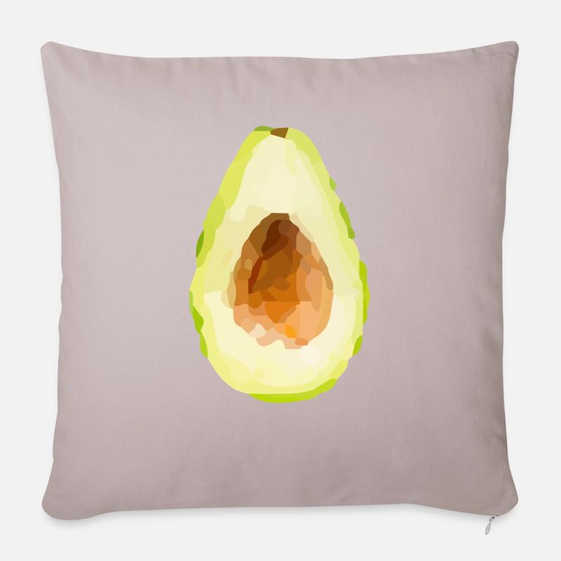 Avocado - Sofakissenbezug 45 x 45 cm - helles Taupe