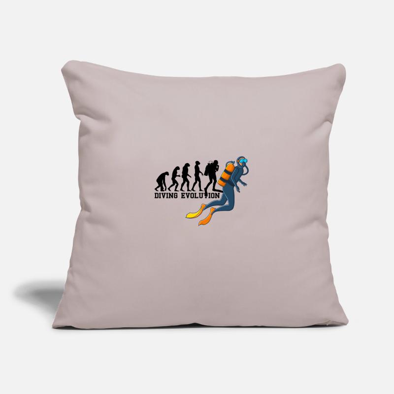 Diving Evolution Diver Diver Instructor Sofa pillowcase 17,3'' x 17,3'' (45 x 45 cm)