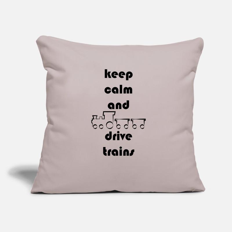 Train train train conducteurs de train Housse de coussin décorative 45 x 45 cm