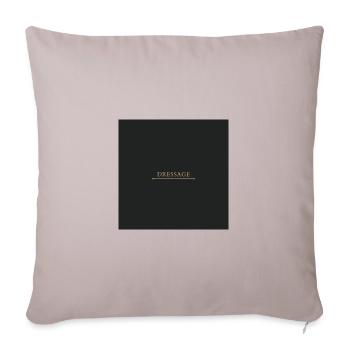 Dressage - Sofakissenbezug 45 x 45 cm - helles Taupe - Vorne