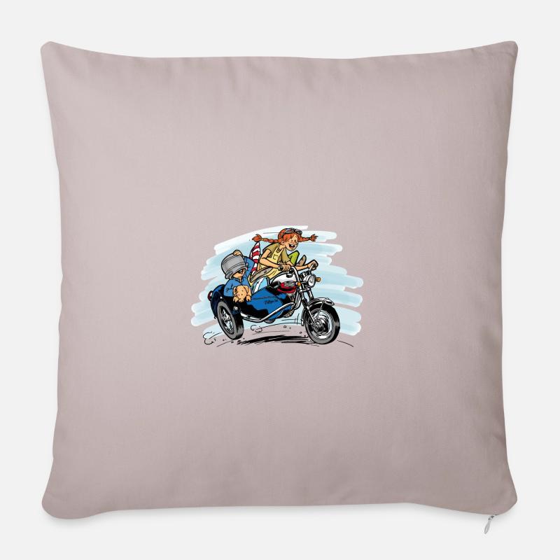 cheeky girl sidecar - Sofakissenbezug 45 x 45 cm - helles Taupe
