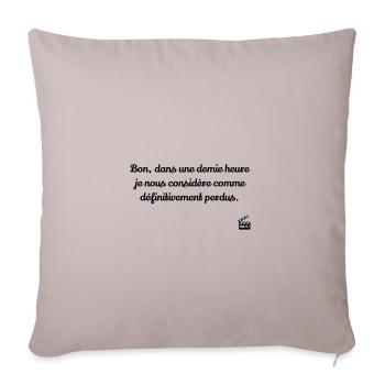 Les Bronzés font du ski / Humour / Réplique Culte - Housse de coussin décorative 45 x 45 cm - taupe clair - Devant
