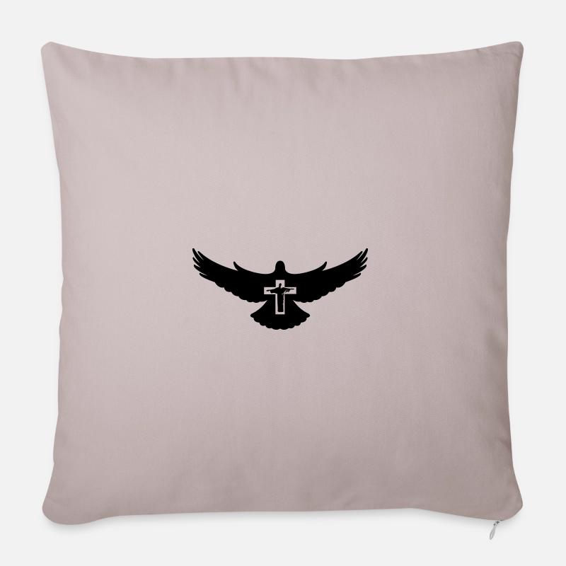 taube heiliger geist 01 - Sofakissenbezug 45 x 45 cm - helles Taupe