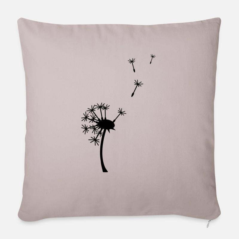 pusteblume - Sofakissenbezug 45 x 45 cm - helles Taupe