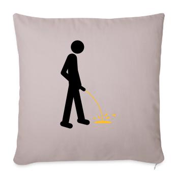 Pee - Sofakissenbezug 45 x 45 cm - helles Taupe - Vorne