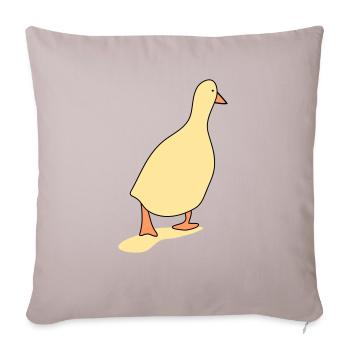 Duck bird 3 - Sofa pillowcase 17,3'' x 17,3'' (45 x 45 cm) - light taupe - Front