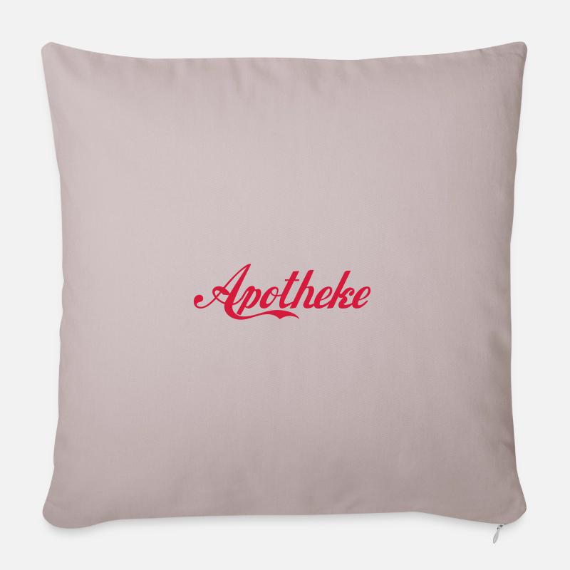 Apotheke - Sofakissenbezug 45 x 45 cm - helles Taupe