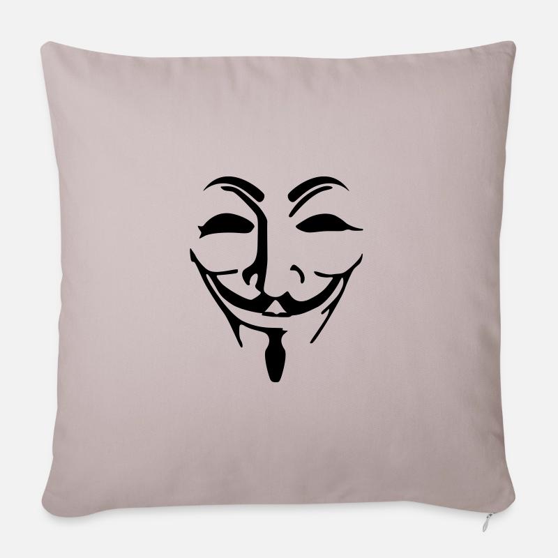 Anonymous - Sofakissenbezug 45 x 45 cm - helles Taupe