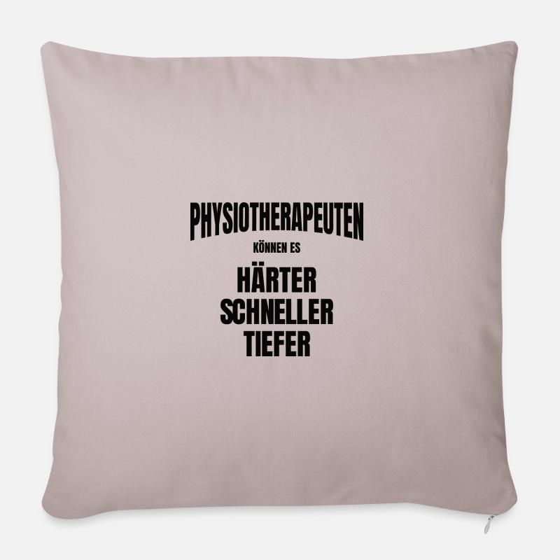 Physiotherapeut | Physiotherapeuten Beruf Geschenk - Sofakissenbezug 45 x 45 cm - helles Taupe